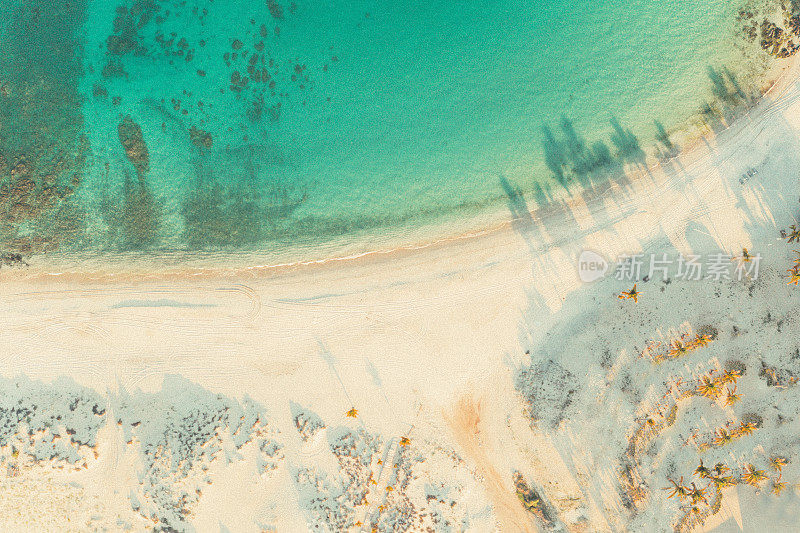 Aerial of A Beach in Baja California, Mexico